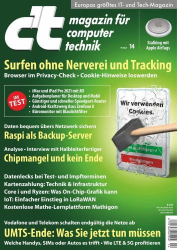 : c't Magazin für Computertechnik No 14 vom 19  Juni 2021
