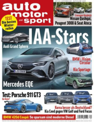 : Auto Motor und Sport Magazin No 20 vom 09  September 2021
