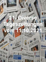: 21- Diverse Tageszeitungen vom 11  Oktober 2021
