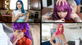 : TeamSkeetSelects - Jewelz Blu, Avery Black, Val Steele & Siri Dahl - Neon Girls Compilation