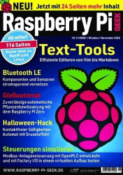 :  Raspberry Pi Geek Magazin Oktober-November No 10,11 2022