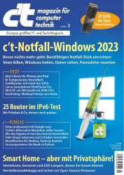 : c't Magazin für Computertechnik Januar No 02 2023
