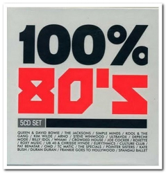 : 100% 80's [5CD Box Set] (2008)