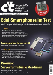 : c't Magazin für Computertechnik No 09 vom 19 April 2024
