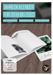 : Psd Tutorials - Jahreskalender fuer 2019 bis 2023