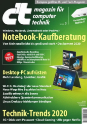 : ct Magazin für Computertechnik Januar No 03 2020