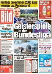 Cover: Bild Zeitung 09 März 2020 : Bild Zeitung 09 März 2020