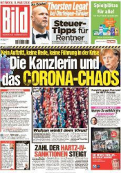 Cover: Bild Zeitung 11 März 2020 : Bild Zeitung 11 März 2020