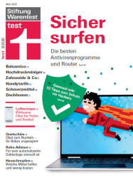 :  Stiftung  Warentest Test Magazin März No 03 2020