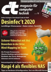 :  ct Magazin für Computertechnik Mai No 12 2020