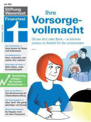 :  Stiftung Warentest Finanztest Magazin Juli No 07 2020