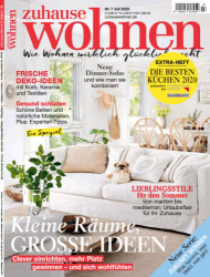 :  Zuhause Wohnen Magazin Juli No 07 2020