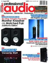 :  Professional Audio Magazin August No 08 2020