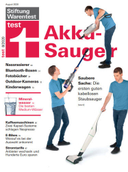 :  Stiftung Warentest Test Magazin August No 08 2020