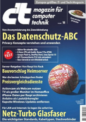 :  ct Magazin für Computertechnik August No 18 2020