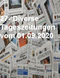 : 27- Diverse Tageszeitungen vom 01  September 2020
