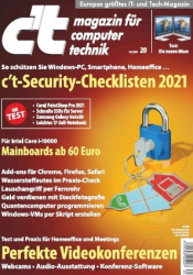 :  ct Magazin für Computertechnik August No 20 2020