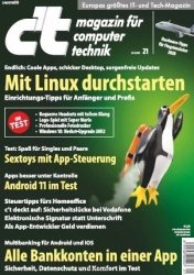 :  ct Magazin für Computertechnik No 21 vom 26 September 2020