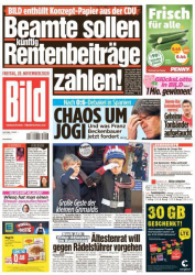 Cover: Bild Zeitung vom 20. November 2020 : Bild Zeitung vom 20. November 2020