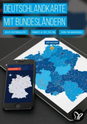 : PSD Tutorials Deutschlandkarte mit Bundeslaendern in Vektorqualitaet