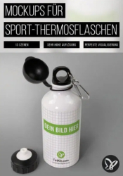 : PSD Tutorials Mockups fuer Sport Thermosflasche