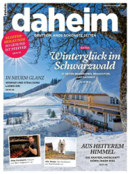 :  Daheim (Deutschlands schönste Seiten) Magazin Januar-Februar No 01 2021