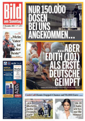 : Bild am Sonntag vom 27. Dezember 2020