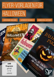 : PSD Tutorials Flyer Vorlagen fuer Halloween