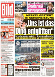 : Bild Zeitung vom 26 Januar 2021