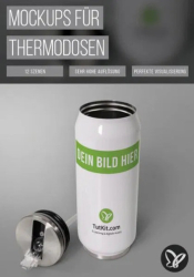 : PSD Tutorials Photoshop Mockups fuer Thermodosen