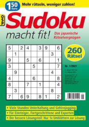 : Sudoku macht fit Magazin Nr 1 2021