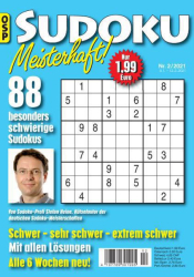 : Sudoku Meisterhaft Nr 2 2021