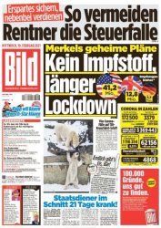 : Bild Zeitung vom 10 Februar 2021