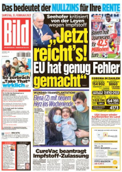 : Bild Zeitung vom 13 Februar 2021