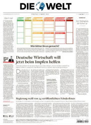 : DIE WELT vom 05 März 2021