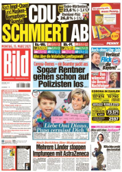 : Bild Zeitung vom 15 März 2021