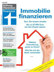 : Stiftung Warentest Finanztest Magazin Nr 04 April 2021