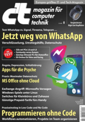 :  ct Magazin für Computertechnik No 08 vom 26 März 2021