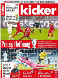 : Kicker Sportmagazin Nr 29 vom 08 April 2021