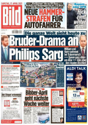 : Bild Zeitung vom 17 April 2021