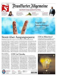 :  Frankfurter Allgemeine Sonntags Zeitung vom 18 April 2021