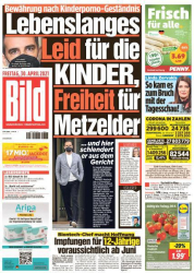 Cover: Bild Zeitung vom 30. April (2021) : Bild Zeitung vom 30. April (2021)