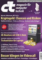 :  ct Magazin für Computertechnik No 11 vom 08 Mai 2021