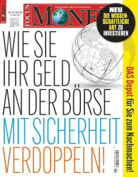 :  Focus Money Finanzmagazin No 21 vom 19 Mai 2021