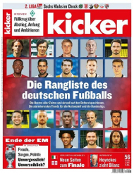 : Kicker Sportmagazin Nr 56 vom 12 Juli 2021