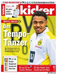 :  Kicker Sportmagazin No 62 vom 02 August 2021