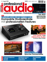 :  Professional  Audio Magazin August No 08 2021