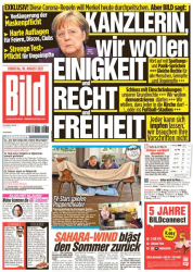 : Bild Zeitung vom 10 August 2021