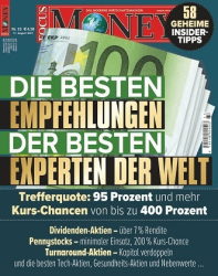 :  Focus Money Finanzmagazin August No 33 2021