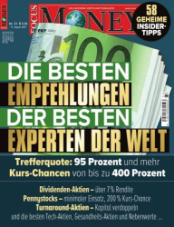 : Focus Money Finanzmagazin No 33 vom 11  August 2021
